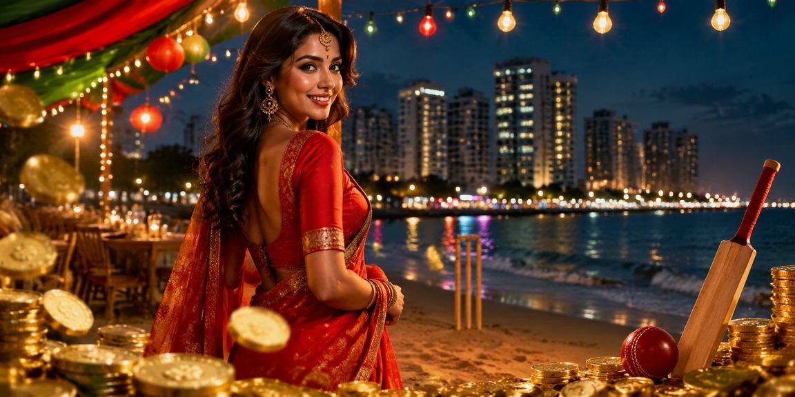 ঢাকায় ক্রিকেট বেটিং করছেন একজন বাংলাদেশি নারী শাড়িতে
